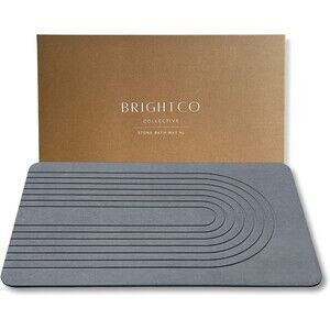 Stone Bath Mat (30x17in) – Quick Dry Diatomaceous Earth Rug, Super Absorbent Pad